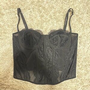 Elegant Black Lace Corset